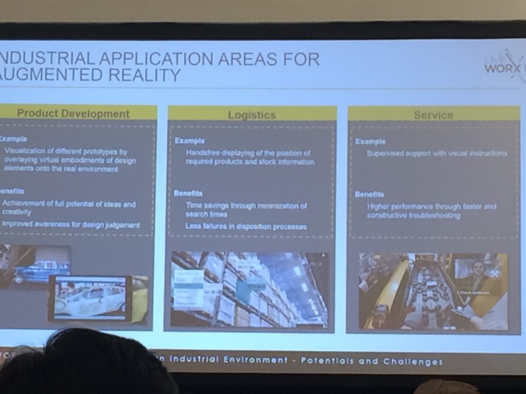Industrial Application Areas for Augmented Reality
