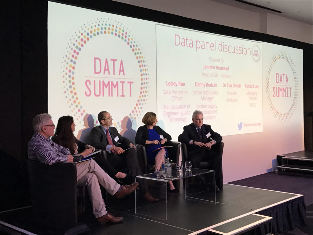 One of the panels at the Data 50 Summit
