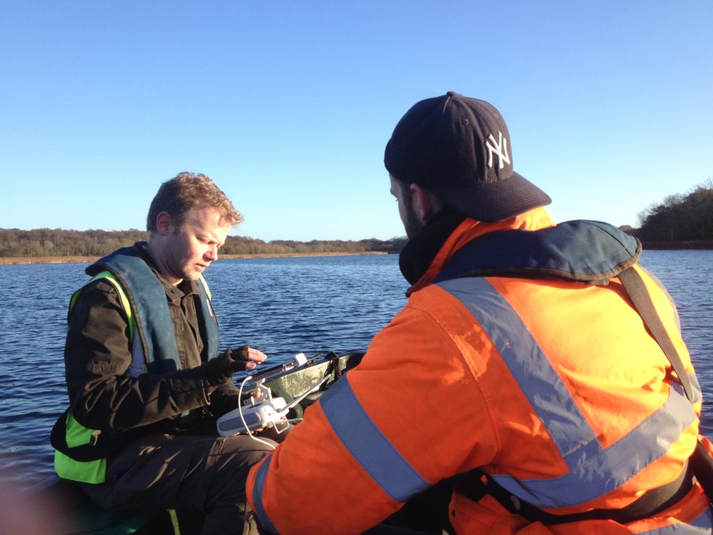 Neil Smith with drone in Norfolk