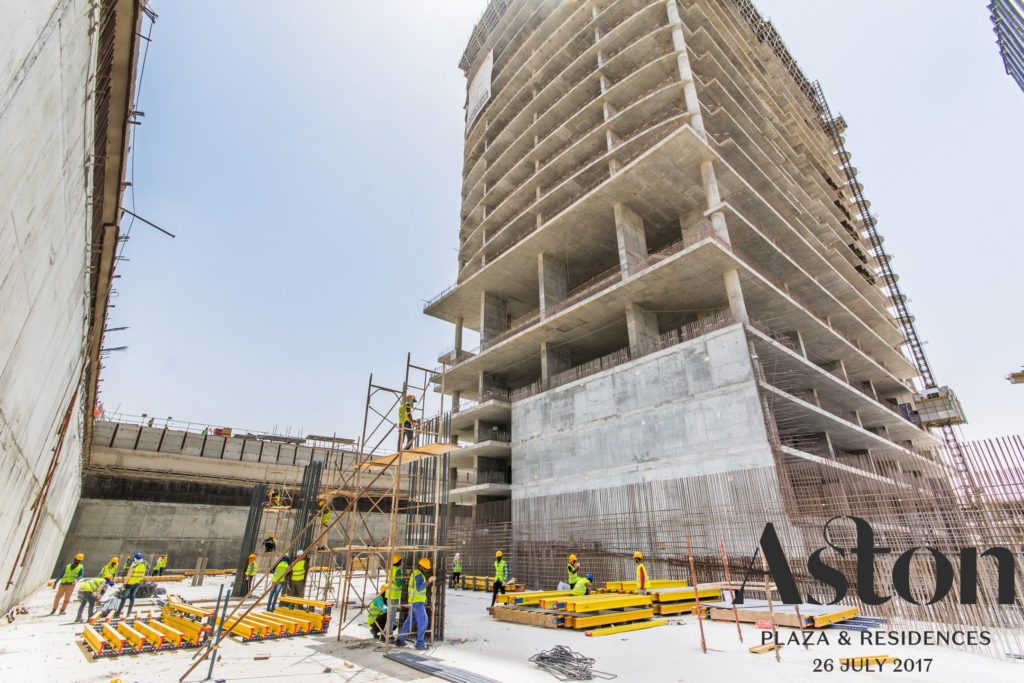 The property development in Dubai is 25% complete